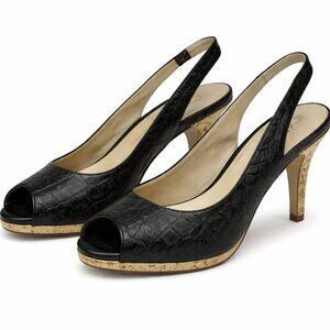 NINE & CO Jettica Leather Slingback Sandals Sz 7